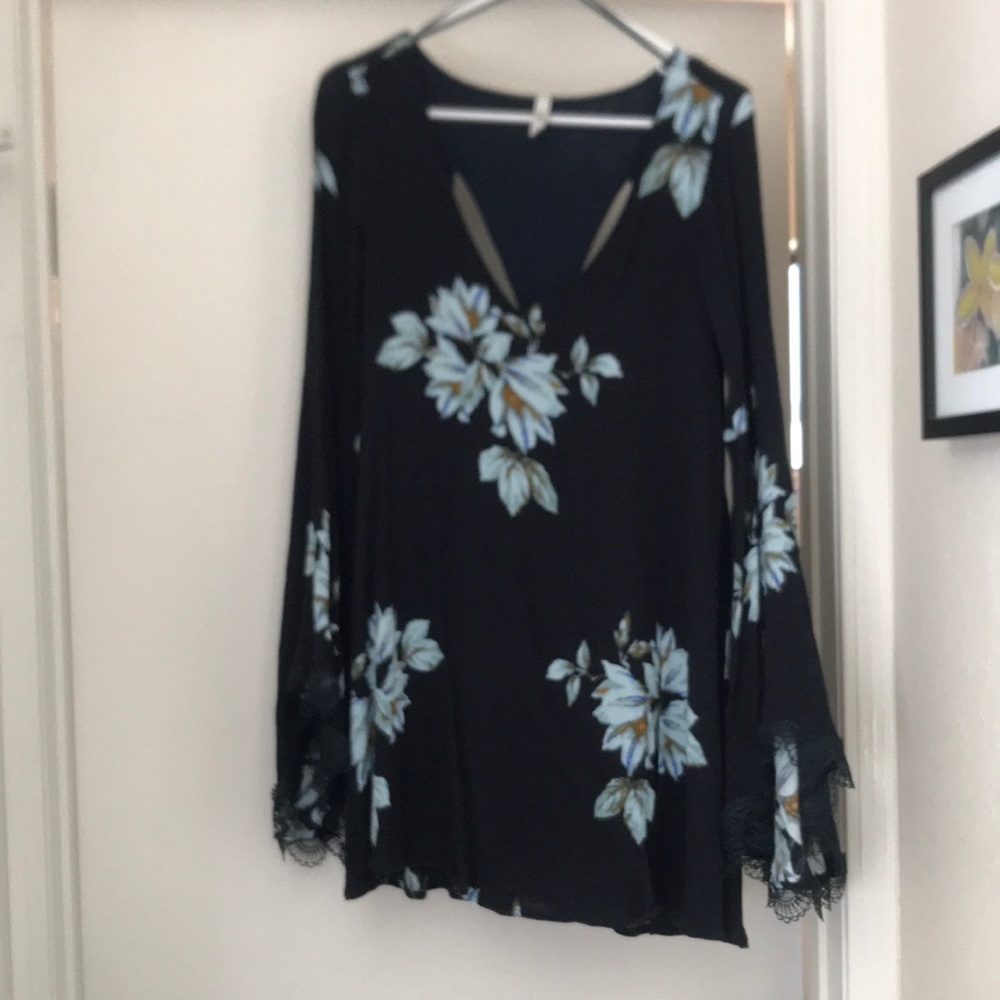 Free People Bell Sleeve Dress